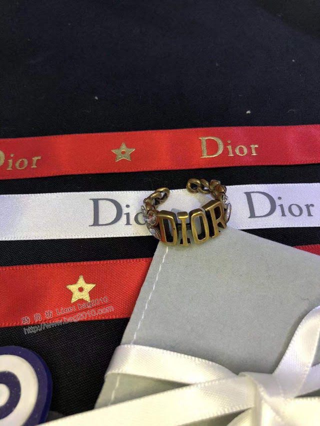 Dior飾品 迪奧經典熱銷款dior字母開口戒指  zgd1453